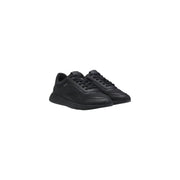 Baskets de running Boss pour homme, noires, en polyuréthane, avec tige en mesh et semelle en caoutchouc pour une performance légère.