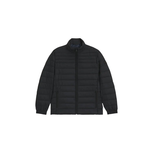 Doudoune Boss Oden2 pour homme, noire, matelassée et à col montant, vue de face