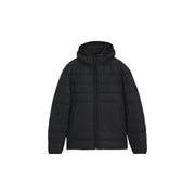 Doudoune Boss Odenni pour homme, noire, à capuche matelassée et poches avant, vue de face