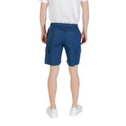 Short cargo Boss 50534196 pour homme, bleu marine, avec taille élastiquée et poches latérales, vue de face
