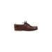 Brown leather boat shoe displayed in a product image suitable for online shopping