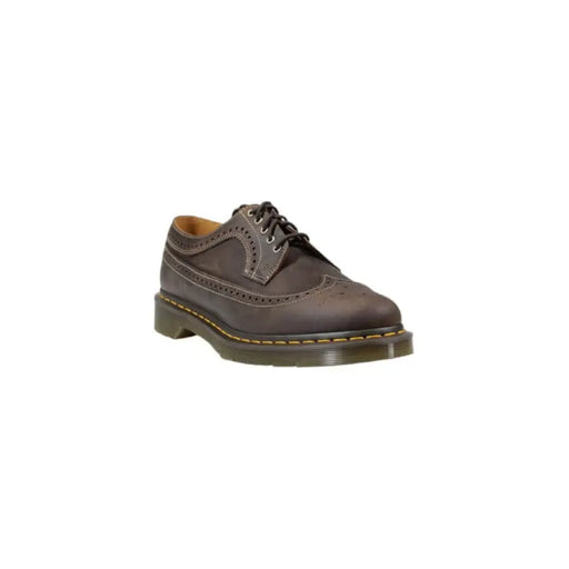 Brown leather brogue shoe from Dr Martens Men Lace Up Shoes collection