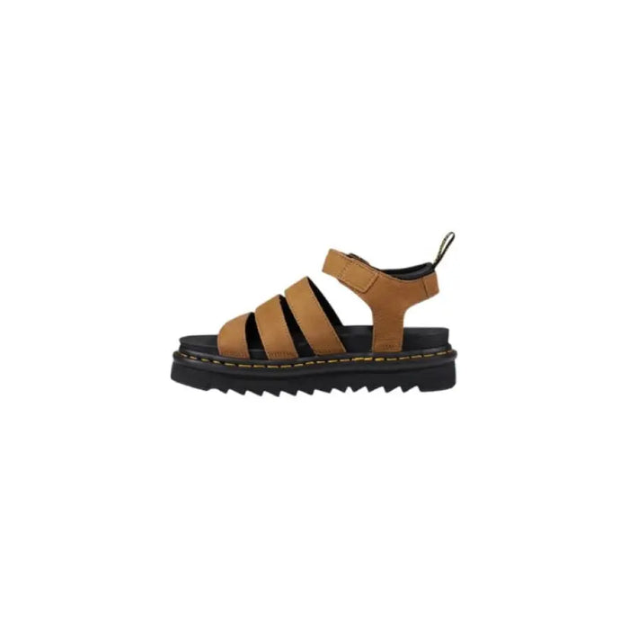 Brown Leather Platform Sandal displayed in the Brown Leather Gladiator Sandal product image