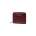 Elegant Burgundy Zippered Leather Wallet with secure closure and stylish design