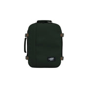 Sac à dos classique Cabin Zero pour homme, 28 L, vert foncé, avec poignée noire et boucles marron, en polyester.