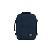 Valise cabine Cabin Zero bleu marine avec sangles et poignée noires, en polyester, capacité de 28 L