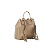 Calvin Klein sac à dos en cuir beige avec top poignée et sangles
