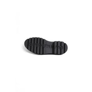 Calvin Klein black lace up women’s shoes featuring a black rubber sole with embossed Calvin Klein Jeans branding