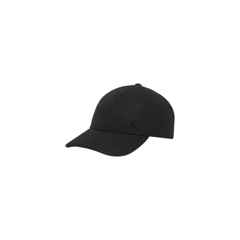 Black baseball cap with adjustable strap and curved brim, likely made of cotton or polyester.