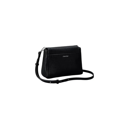 cuir noir texturé Calvin Klein sac bandoulière avec bandoulière réglable