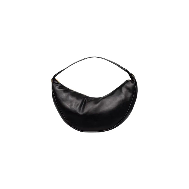 Calvin Klein sac bandoulière en cuir noir en forme de croissant avec fermeture éclair