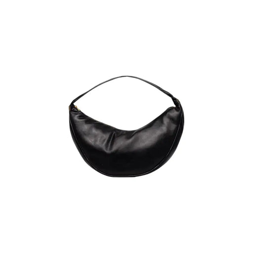 Calvin Klein sac bandoulière en cuir noir en forme de croissant avec fermeture éclair