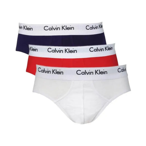Calvin Klein boys red print underwear in navy red and white with branded elastic waistbands made of soft cotton