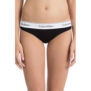 Noir Calvin Klein Sous-vêtements pour femmes avec ceinture élastique blanche