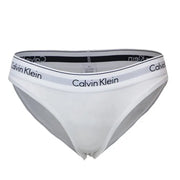 Blanc Calvin Klein Culottes pour femmes dotées d'une ceinture élastique de marque pour plus de confort