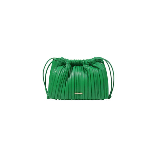 Calvin Klein sac bandoulière en cuir plissé vert vif