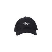 Black calvin klein baseball cap with white logo.