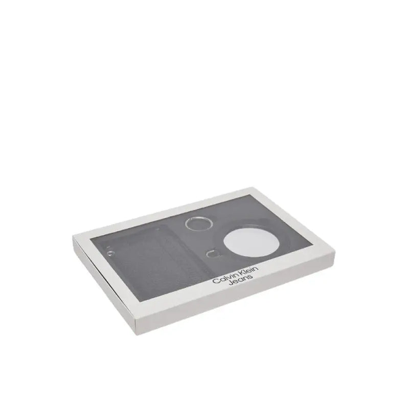 Calvin Klein Jeans boxed set with keychain and card holder in elegant packaging
