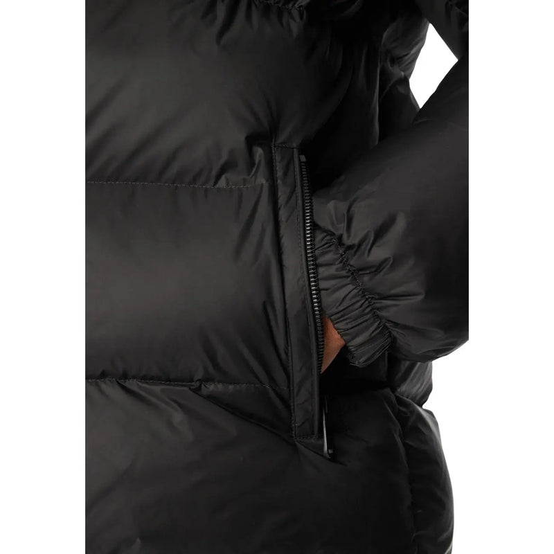 Calvin Klein Jeans Veste noire pour homme avec empiècements matelassés et poche zippée, vue de face
