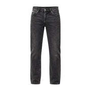Calvin Klein Jeans Jean beige en coton pour homme, coupe classique, en denim foncé, à jambes droites et cinq poches.