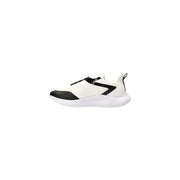 Calvin Klein Jeans Baskets montantes noires et blanches pour homme, à lacets, avec une tige en polyester au design élégant et une semelle en caoutchouc texturée.