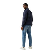 polyester matelassé bleu marine Calvin Klein Jeans Doudoune zippée pour homme, taille L, vue de dos