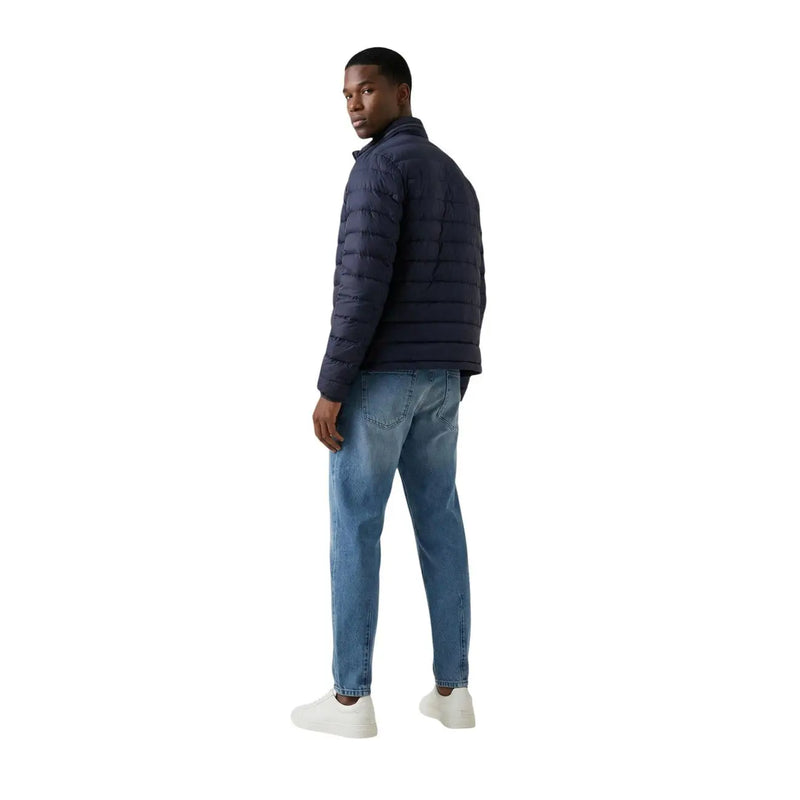 polyester matelassé bleu marine Calvin Klein Jeans Doudoune zippée pour homme, taille L, vue de dos