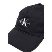 Noir Calvin Klein Jeans Casquette de baseball homme en coton avec logo brodé blanc et fermeture à boucle réglable