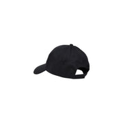 Casquette de baseball en coton noir par Calvin Klein Jeans avec un bord incurvé et une sangle réglable à boucle noire