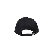 Casquette de baseball en coton noir pour homme par Calvin Klein Jeans avec boucle argentée et sangle réglable, vue de dos
