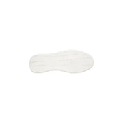 Semelle en caoutchouc blanc avec rainures texturées minimalistes sur baskets en cuir noir Calvin Klein Jeans pour homme ym0ym01344