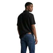 Calvin Klein Jeans Chemise noire à manches courtes pour homme, en coton de qualité supérieure, idéale pour une tenue décontractée.