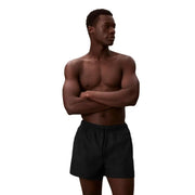 Calvin klein jeans men swimwear black athletic shorts with drawstring waistband designed for swimming and active wear
