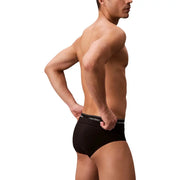 Calvin klein jeans men swimwear black briefs with white logo waistband designed for comfort and style