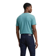 Calvin Klein Jeans hommes t-shirt en t-shirt à manches courtes et col rond bleu sarcelle, confectionné en tissu de coton doux