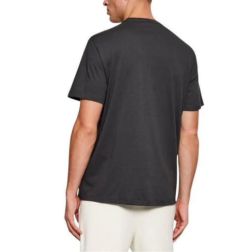 Calvin Klein Jeans hommes t-shirt en coton noir à manches courtes et col rond pour une tenue décontractée