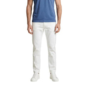 Calvin Klein Jeans Pantalon blanc slim pour homme, coupe moderne et détails de couture discrets