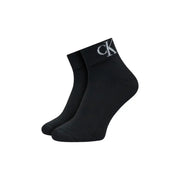 Noir Calvin Klein Jeans Chaussettes pour homme avec logo CK blanc sur le revers, pour un style décontracté