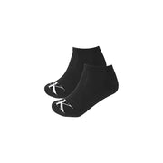 Noir Calvin Klein Jeans Chaussettes pour hommes avec logo CK blanc sur le bout, conçues pour un usage quotidien
