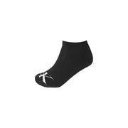 Calvin Klein Jeans Chaussettes noires pour homme, longueur cheville, avec logo CK blanc sur le bout, pour un style décontracté.