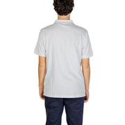 Calvin klein jeans men’s classic white polo shirt with short sleeves classic collar and 100 percent cotton fabric
