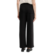 Calvin Klein Jeans women black wide-leg trousers with pleats