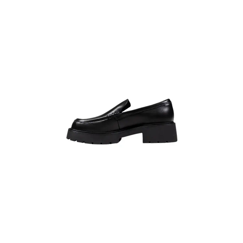 Calvin Klein Jeans mocassin à plateforme en cuir noir pour femme