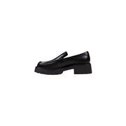 Black leather loafer with chunky platform sole from Calvin Klein Jeans women black wool slip on shoes