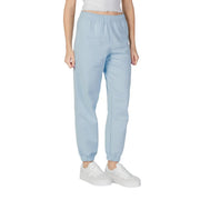 Calvin Klein Jeans women light blue soft cotton joggers with elastic waistband and cuffed hems