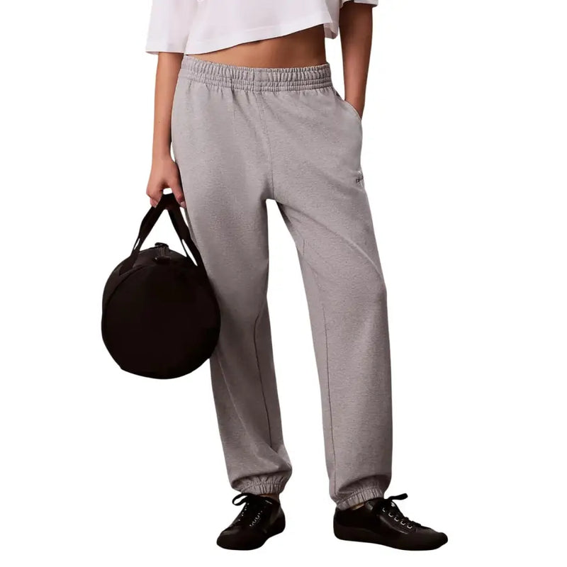 Calvin Klein light blue women’s cotton trousers with gray sweatpants style