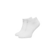 Chaussettes blanches en coton pour femmes Calvin Klein Jeans avec un logo discret sur le côté pour une utilisation sur des baskets
