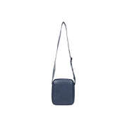 bleu marine rectangulaire Calvin Klein Sac bandoulière homme en toile avec logo audacieux et bandoulière réglable, largeur 18 cm.