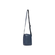 cuir bleu marine Calvin Klein Sac bandoulière homme à logo audacieux, bandoulière grise et noire griffée, largeur 18 cm