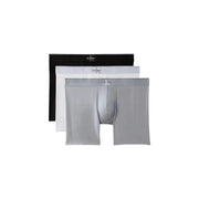 Ensemble de trois Calvin Klein boxer pour homme en noir blanc et argent en tissu coton stretch